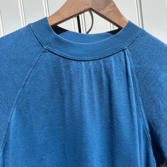 Jungmaven Short Sleeve Raglan Tee T-Shirt Top Small Galaxy Blue 55% Hemp EUC - Picture 4 of 12